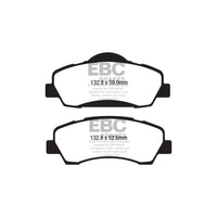 EBC PD01KF1695 Citroen Peugeot Greenstuff Front Brake Pad & Plain Disc Kit  (Inc. C-Elysee, C4 Cactus, 301)