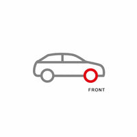 EBC PD07KF142 Mercedes-Benz W/CL/CLC203 C209 Redstuff Front Brake Pad & USR Disc Kit - Brembo Caliper