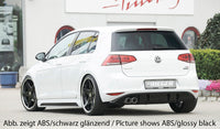 Rieger 00099170 VW Mk7 Golf GTD Rear Diffuser for Original Twin Tailpipe Left - Carbon-Look