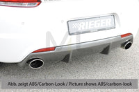 Rieger 00088083 VW 13 Mk3 Scirocco Rear Diffuser for Sport Tailpipe Left & Right - Glossy Black