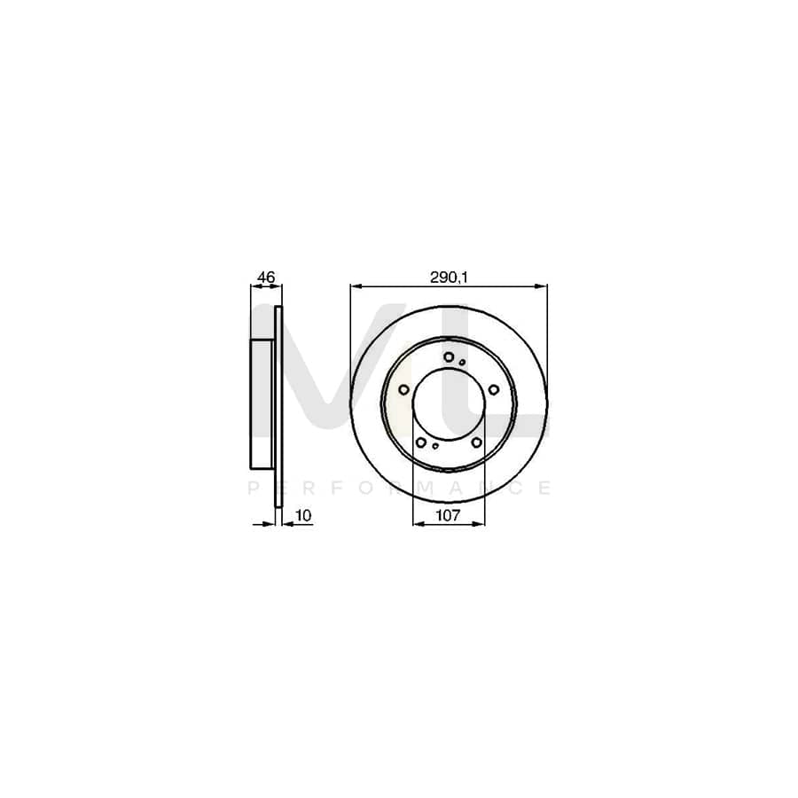 BOSCH 0 986 478 377 Brake Disc Solid, Oiled | Performance Parts Direct Car Parts