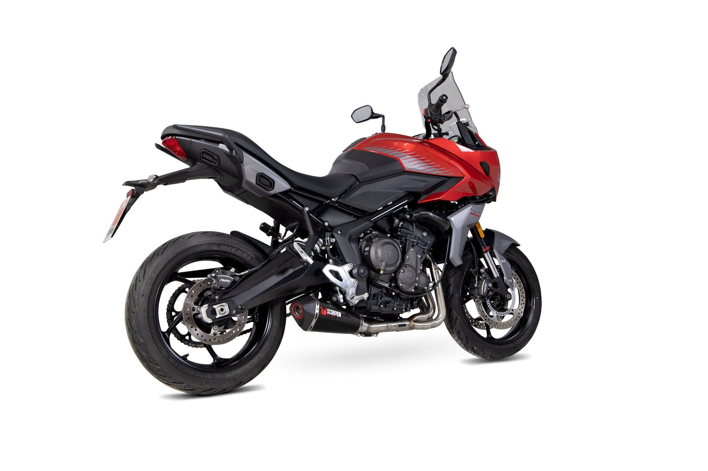 Scorpion RTR93SYSCEO Triumph Tiger Sport 660 Serket Taper Full System - Carbon Fibre Sleeve |  UK