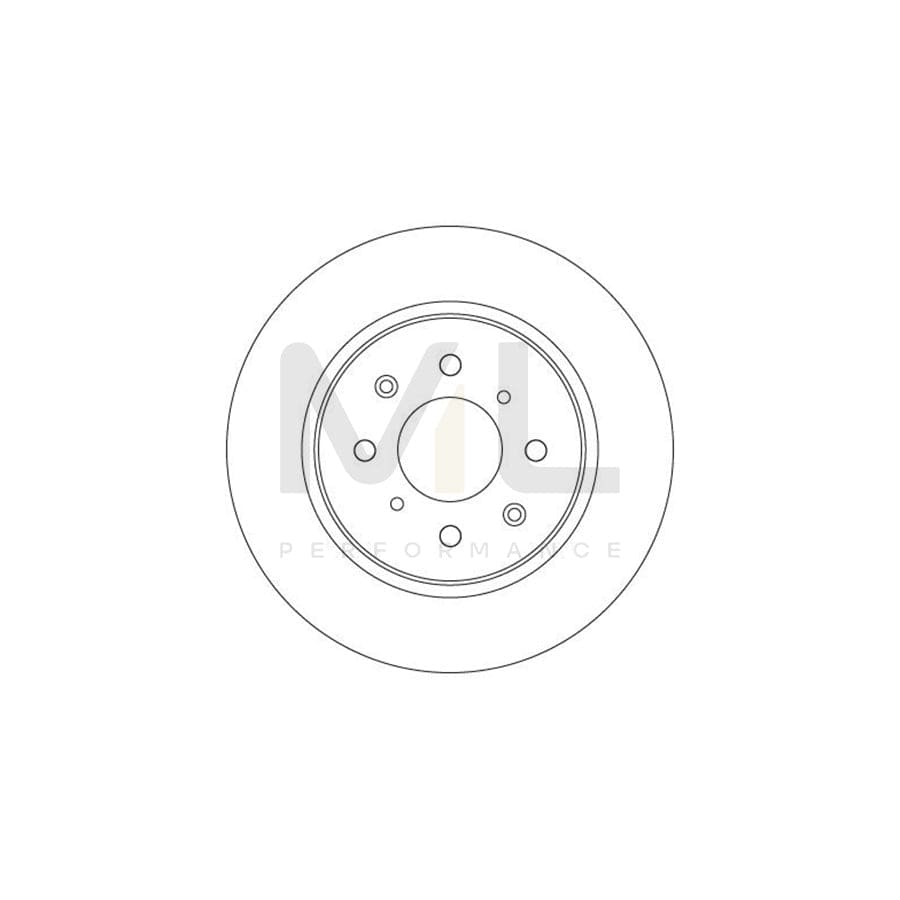 TRW DF6318 Brake Disc Solid, Painted | Performance Parts Direct Car Parts
