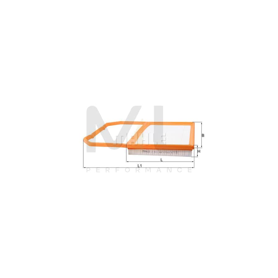 MAHLE ORIGINAL LX 4632 Air Filter Filter Insert | Performance Parts DirectCar Parts