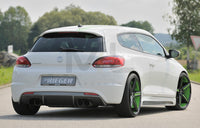 Rieger 00099256 VW 13 Mk3 Scirocco Rear Diffuser for Twin Tailpipe Left & Right - Carbon-Look