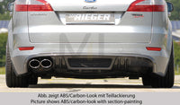 Rieger 00032109 Ford BA7 Mondeo Rear Diffuser for Twin Tailpipe Left -  Matte Black