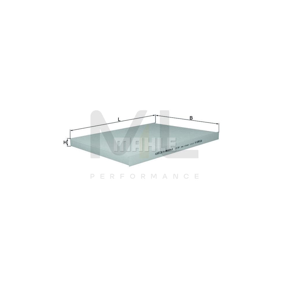 MAHLE ORIGINAL LA 64 Pollen filter Particulate Filter | Performance Parts DirectCar Parts