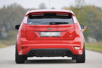 Rieger 00099118 Ford Focus 2 ST Rear Diffuser for Original Tailpipe Left & RIght - Carbon-Look