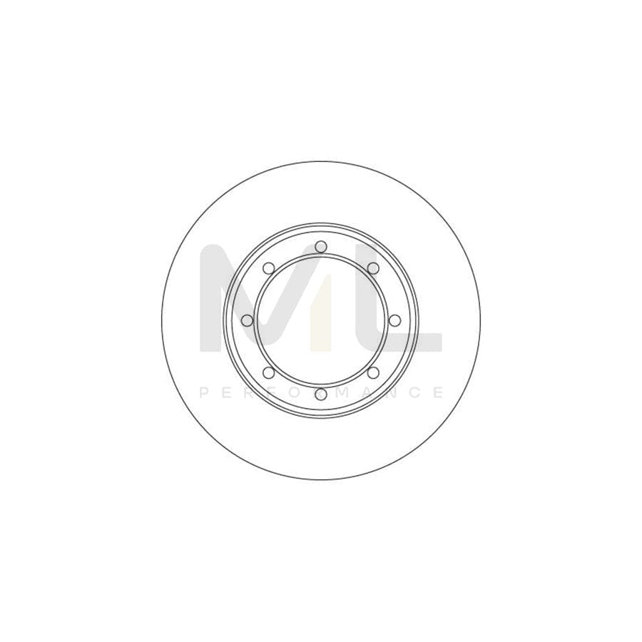 TRW DF6372 Brake Disc for RENAULT MASTER Solid, Painted | Performance Parts Direct Car Parts