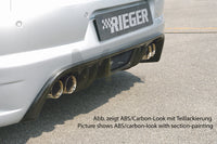 Rieger 00099751 VW 1F EOS Rear Diffuser for Twin Tailpipe Left & Right - Carbon-Look