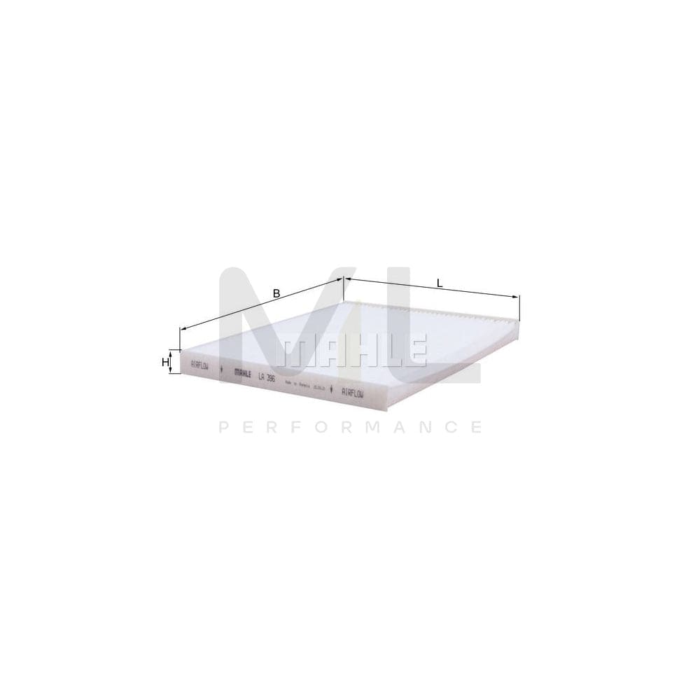 MAHLE ORIGINAL LA 396 Pollen filter Particulate Filter | Performance Parts DirectCar Parts