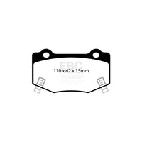 EBC PD03KR947 Chevrolet Corvette C7 Yellowstuff Rear Brake Pad & Plain Disc Kit