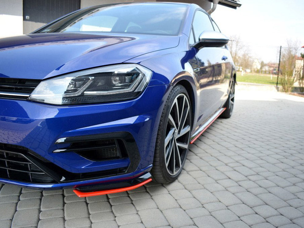 Maxton Design VW Golf 7 R / R-line Facelift Front Splitter V.8