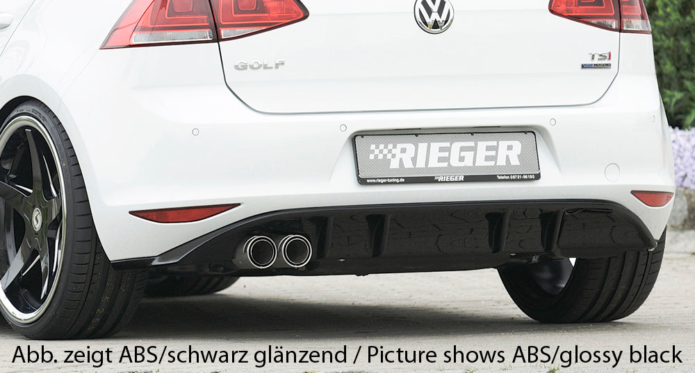 Rieger 00099170 VW Mk7 Golf GTD Rear Diffuser