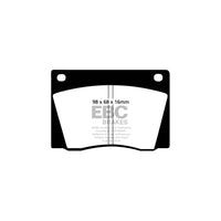 EBC PD06KF372 Lotus Eclat Greenstuff Front Brake Pad & USR Disc Kit