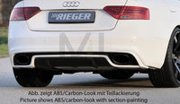 Rieger 00055470 Audi B8 B81 Rear Diffuser (A5 & S5) -  Matte Black