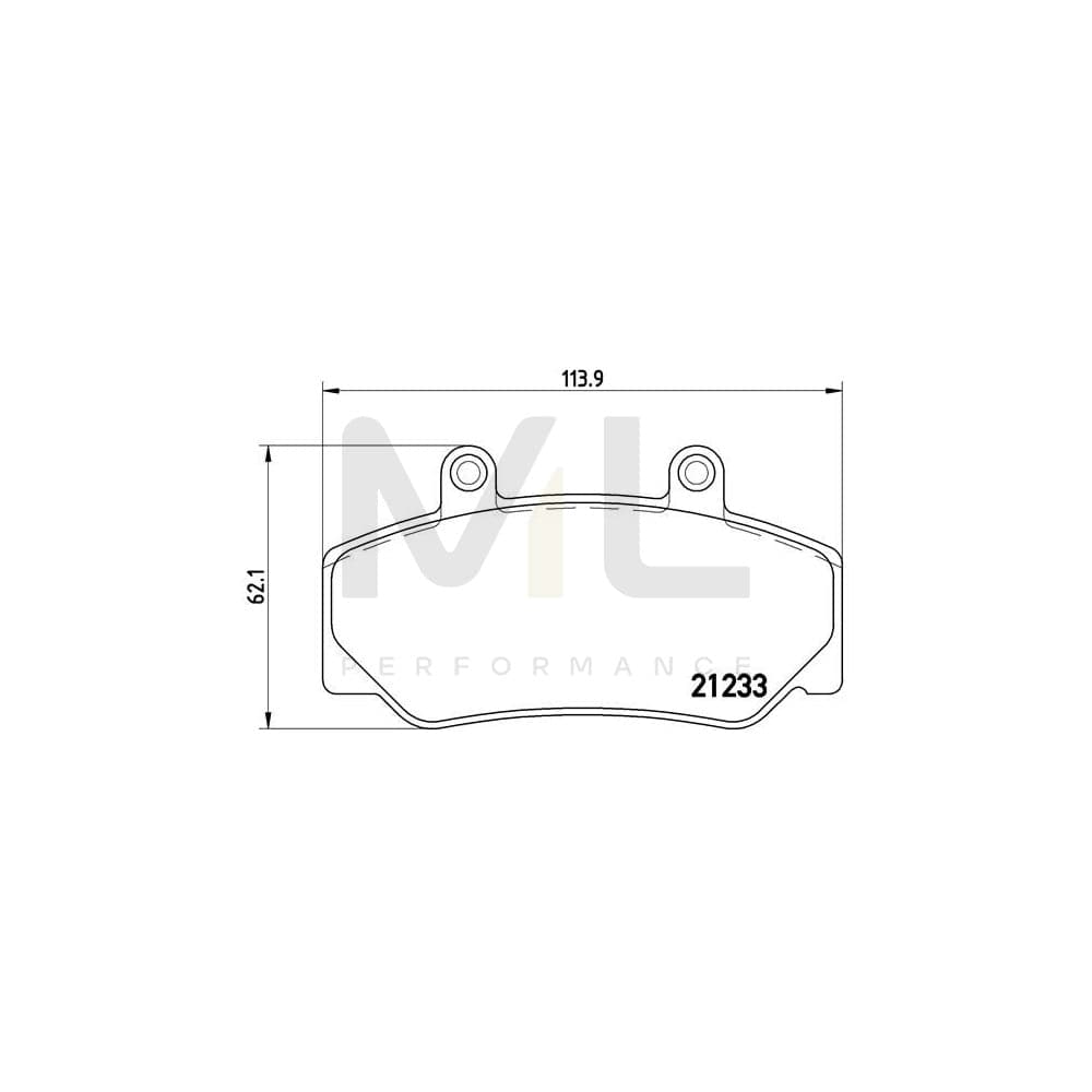 Brembo P 86 006 Brake Pad Set Excl. Wear Warning Contact