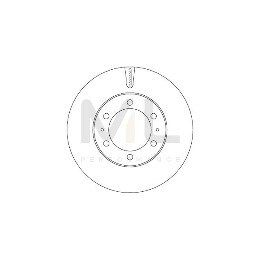 TRW DF7827S Brake Disc Vented, Painted | Performance Parts Direct Car Parts
