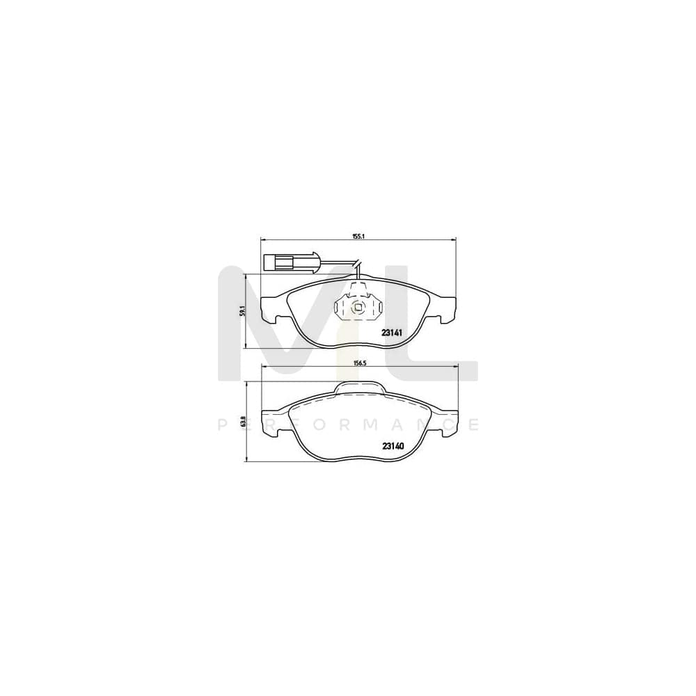Brembo P 23 075 Brake Pad Set