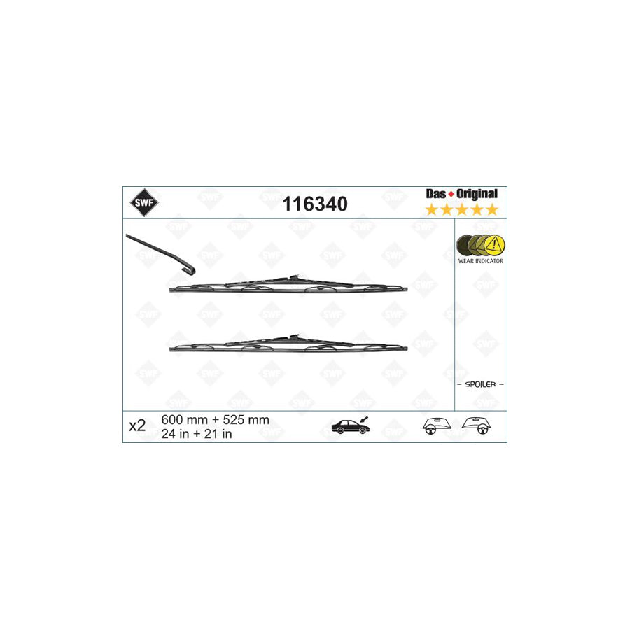 Swf Original 116340 Wiper Blade