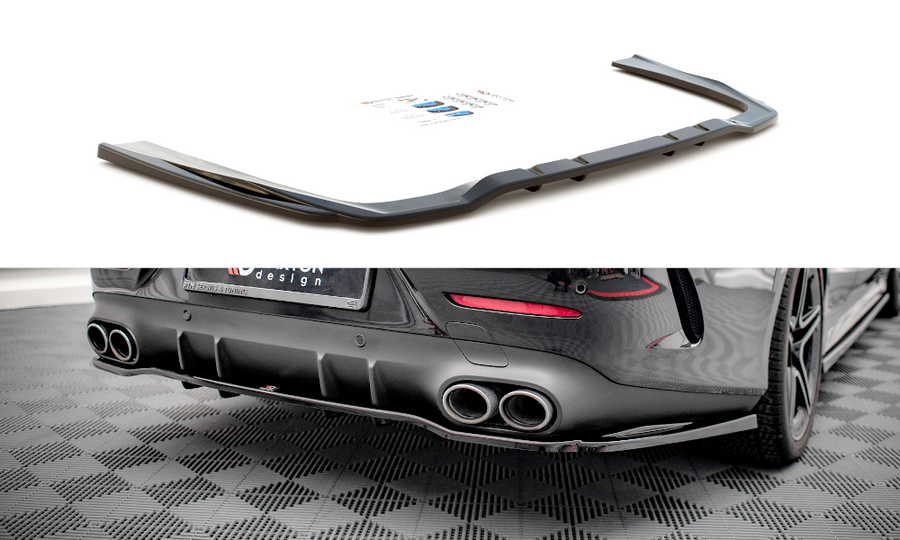 Maxton Design Mercedes Benz CLS 53 AMG C257 Central Rear Splitter (with vertical bars)