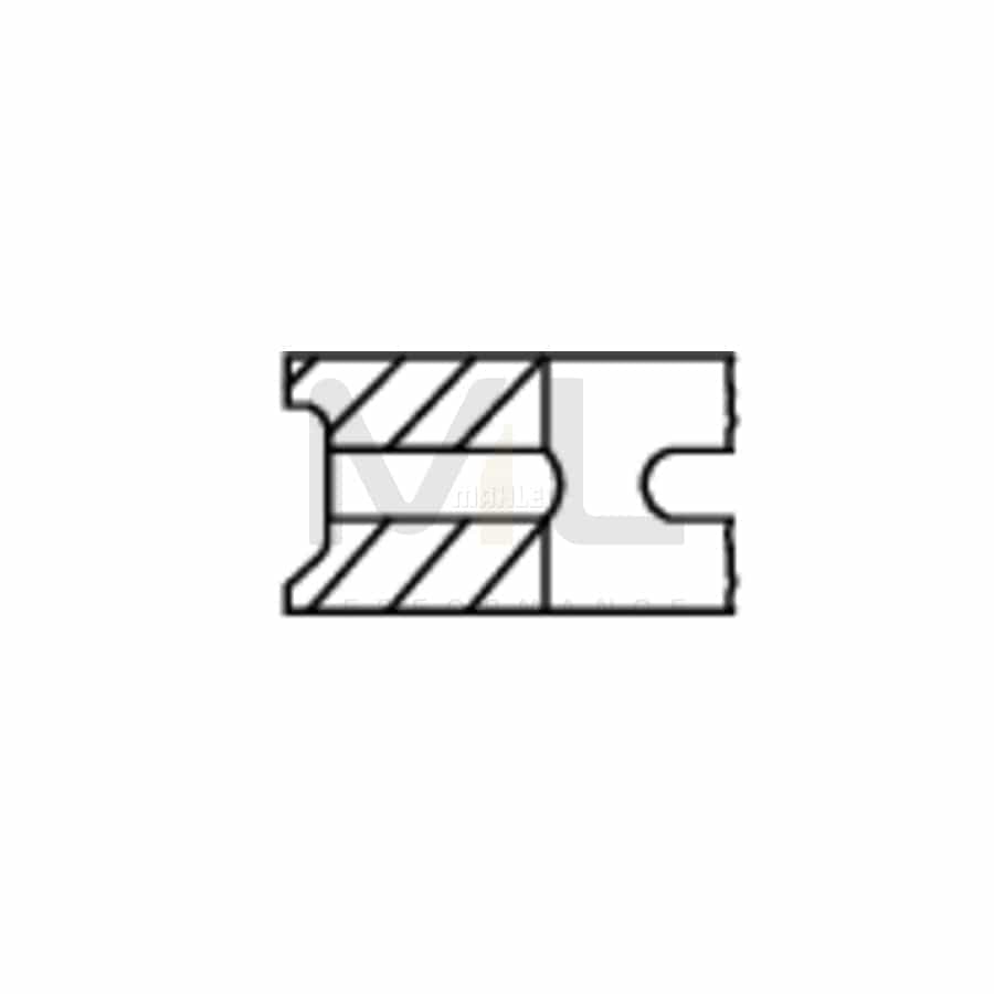 MAHLE ORIGINAL 503 37 N0 Piston Ring Kit for PORSCHE 356 Cyl.Bore: 82,5mm | Performance Parts DirectCar Parts
