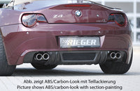 Rieger 00050510 BMW Z4 E85 Rear Diffuser for Twin Tailpipe Left & Right
