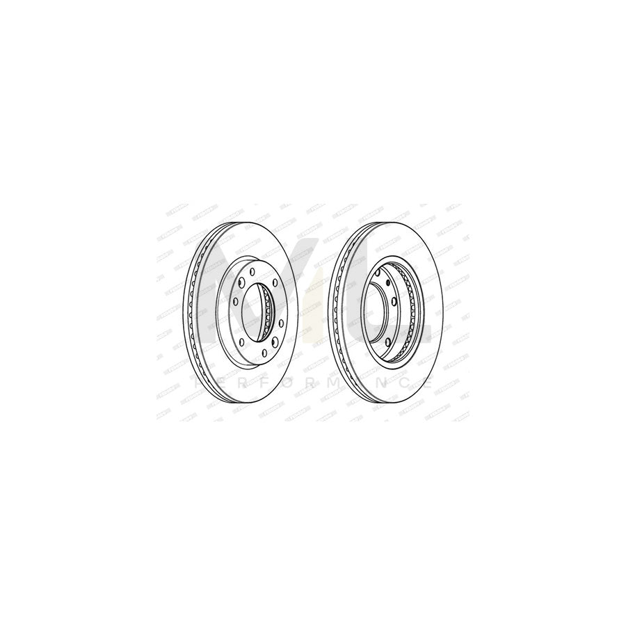 FERODO PREMIER DDF2111C Brake Disc for HYUNDAI H-1 Box Vented, Coated, without accessories | Performance Parts Direct Car Parts
