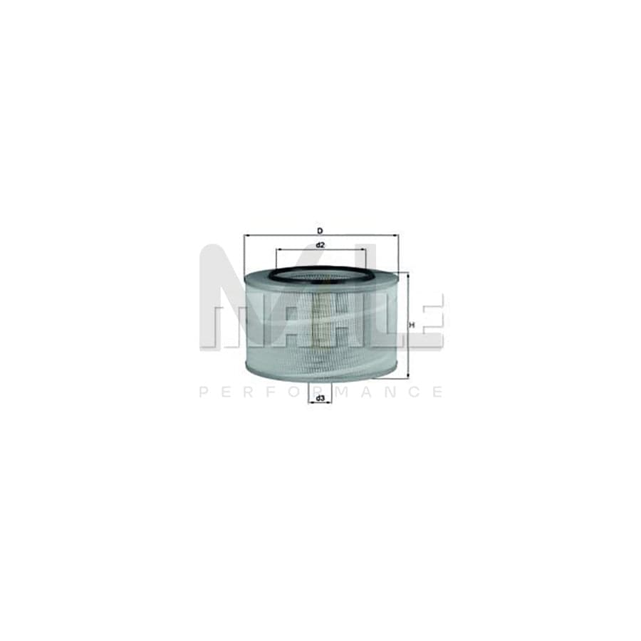 MAHLE ORIGINAL LX 242 Air Filter Filter Insert | Performance Parts DirectCar Parts