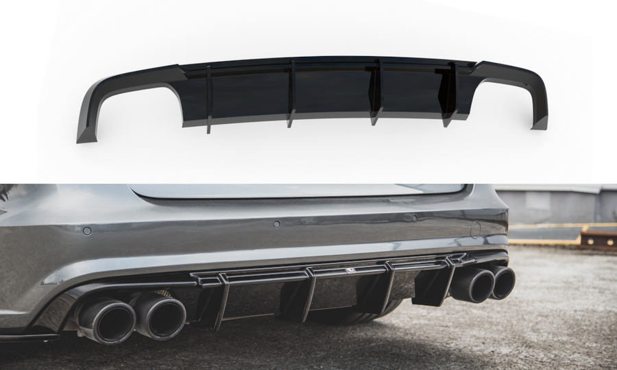 Maxton Design AU-S6-C7F-AV-RS1T Rear Valance Audi S6 / A6 S-Line C7 FL |