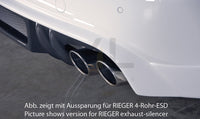 Rieger 00099082 Audi B8 B81 A4 Rear Diffuser for Tailpipe Left - Carbon-Look