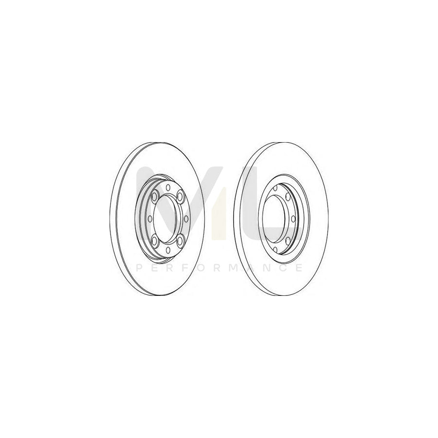 FERODO DDF105-1 Brake Disc Solid | Performance Parts Direct Car Parts