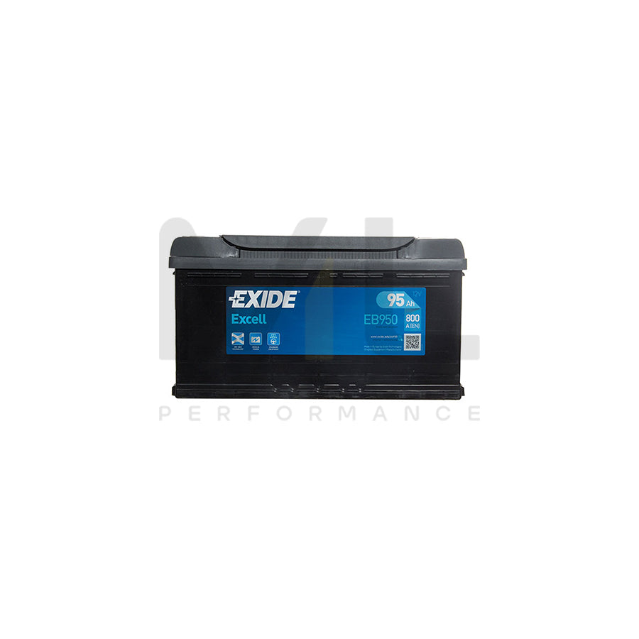 Exide Excell 017 Car Battery - 3 Year Guarantee