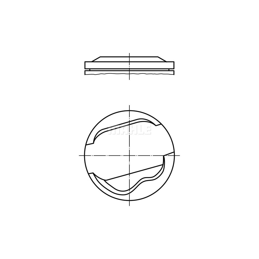 MAHLE ORIGINAL 082 58 02 Piston 92,5 mm, without cooling duct