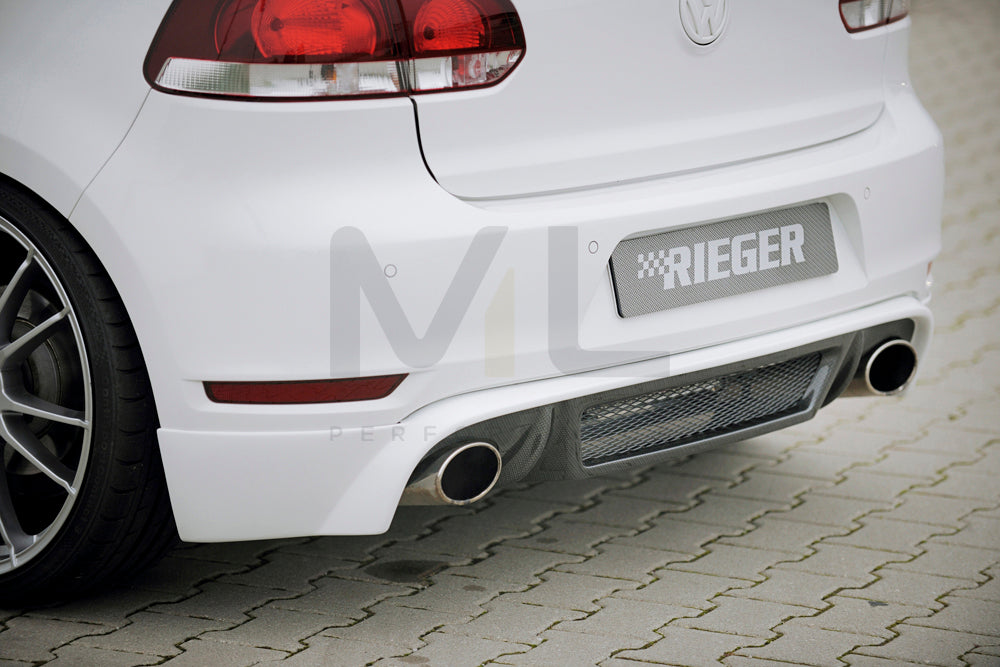 Rieger 00099124 VW Mk6 Golf Rear Diffuser (GTI & GTD) - Carbon-Look