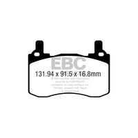 EBC PD03KR941 Kia Stinger Yellowstuff Rear Brake Pad & Plain Disc Kit - Brembo Caliper 2 |