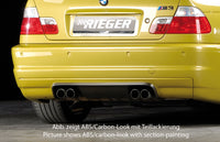 Rieger 00099519 BMW E46 Rear Diffuser - Carbon-Look