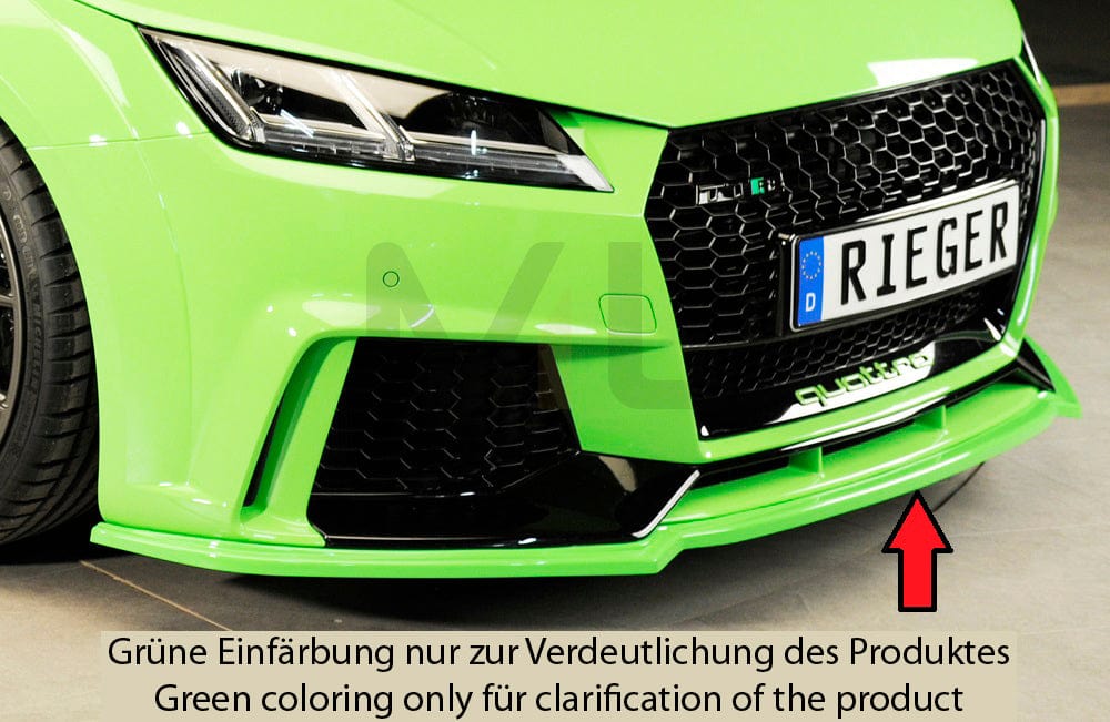Rieger 00055176 Audi 8J 8J1-FV 8S TTRS Front Splitter -  Matte Black