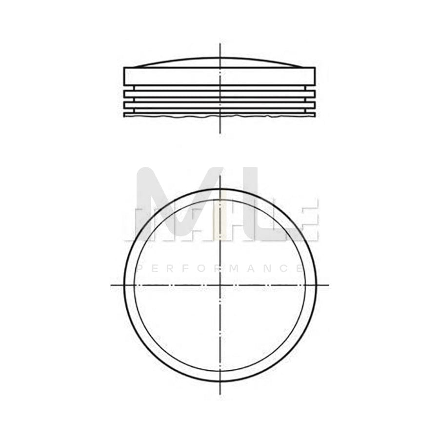 MAHLE ORIGINAL 012 26 00 Piston 86 mm, with piston rings | Performance Parts DirectCar Parts