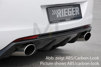 Rieger 00088114 Opel Astra J Rear Diffuser for Sport Tailpipe Left & Right - Glossy Black