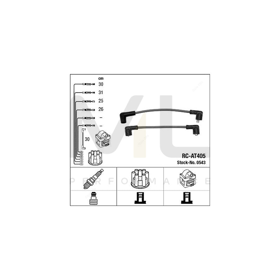 NGK Ignition Cable Kit RC-AT405 (NGK0543)