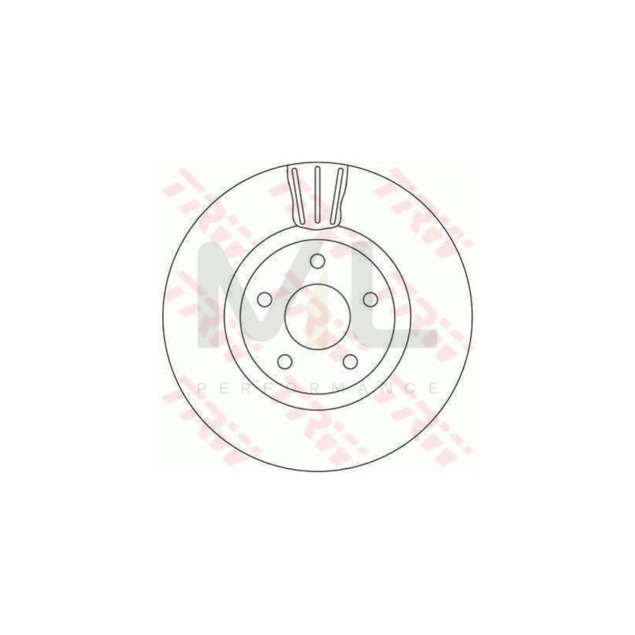 TRW DF4313 Brake Disc Vented | Performance Parts Direct Car Parts