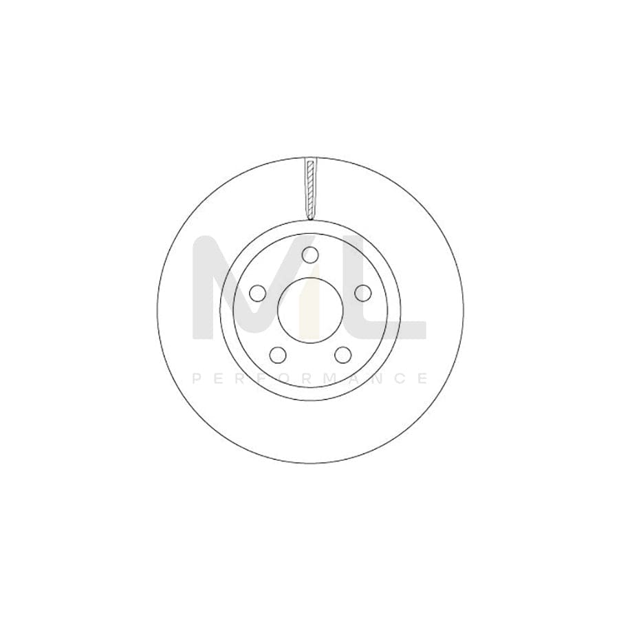 TRW DF6810S Brake Disc Vented, Painted | Performance Parts Direct Car Parts