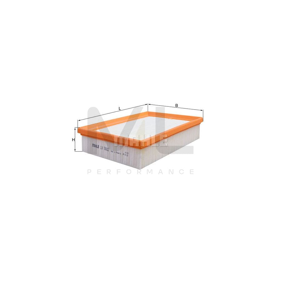 MAHLE ORIGINAL LX 5082 Air Filter Filter Insert | Performance Parts DirectCar Parts