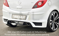 Rieger 00058948 Opel Corsa D Rear Diffuser for Tailpipe Left & Right