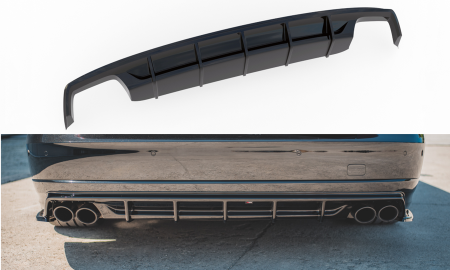 Maxton Design AU-S8-D4-RS1T Rear Valance Audi S8 D4 FL |