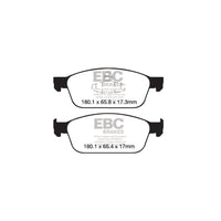 EBC DP22145 Ford Greenstuff Front Brake Pads - ATE Caliper (Inc. Focus Mk3 & Tourneo Connect) (Pair)
