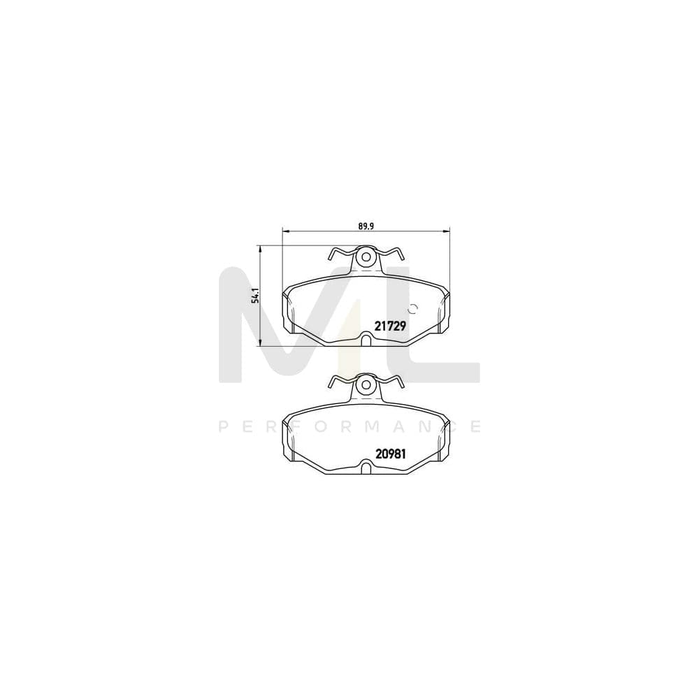 Brembo P 24 021 Brake Pad Set With Brake Caliper Screws