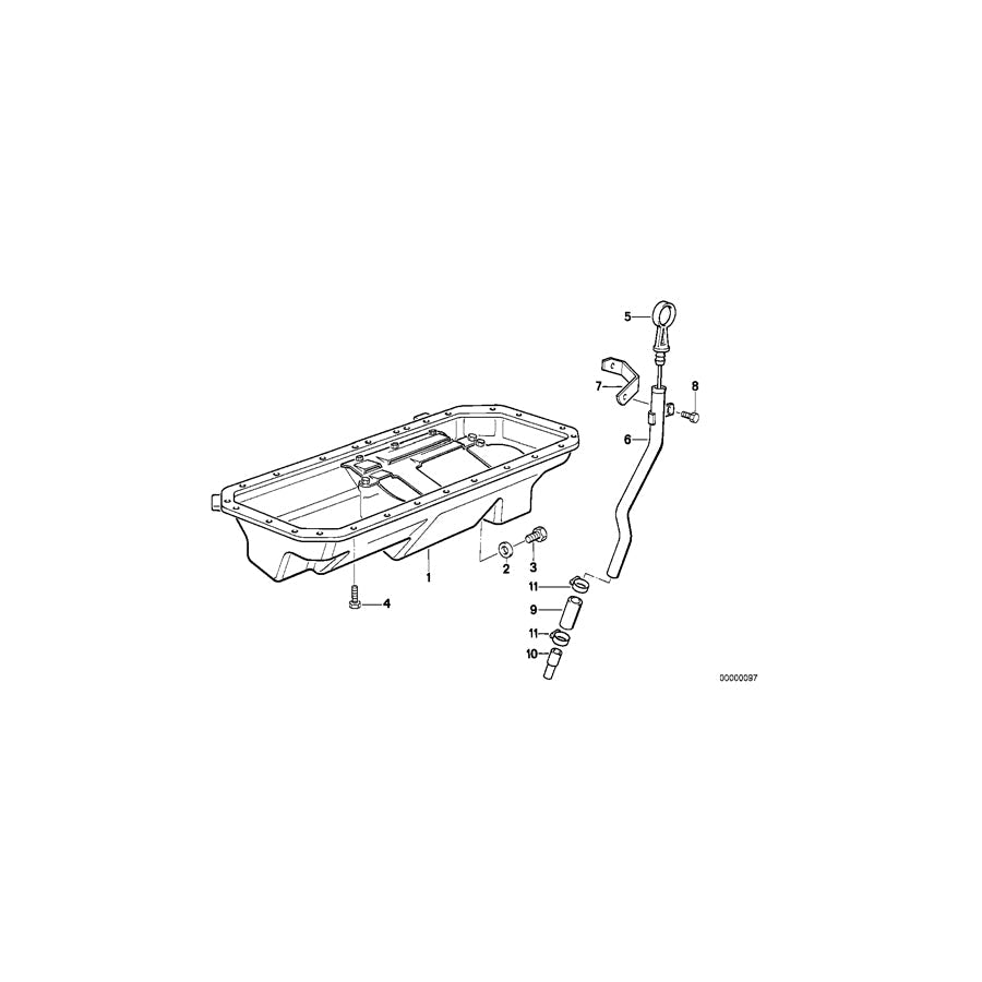 Genuine BMW 11132296072 Oil Pan (Inc. Z1)
