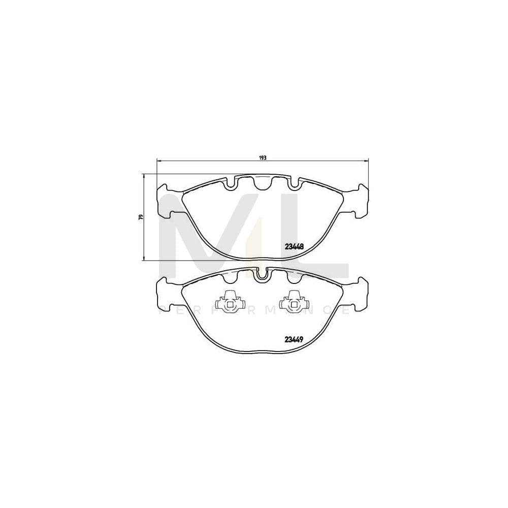 Brembo P 06 028 Brake Pad Set For Bmw X5 (E53) Prepared For Wear Indicator
